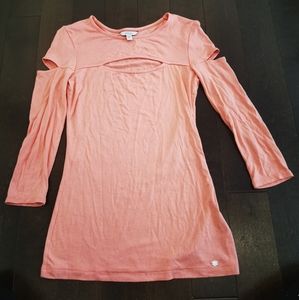GUESS Pink Top with Cut Outs